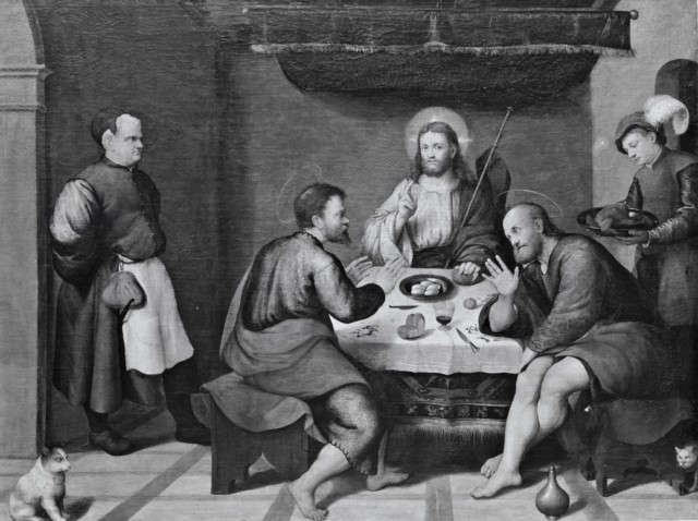 Anonimo — Bassano Jacopo - sec. XVI - Cena in Emmaus — insieme